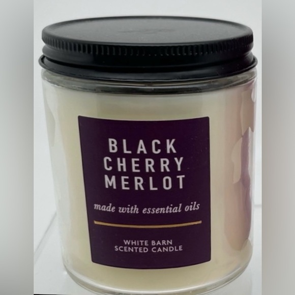 Bath & Body Works Black Cherry Merlot Single Wick Candle New Original Packaging - Picture 2 of 2